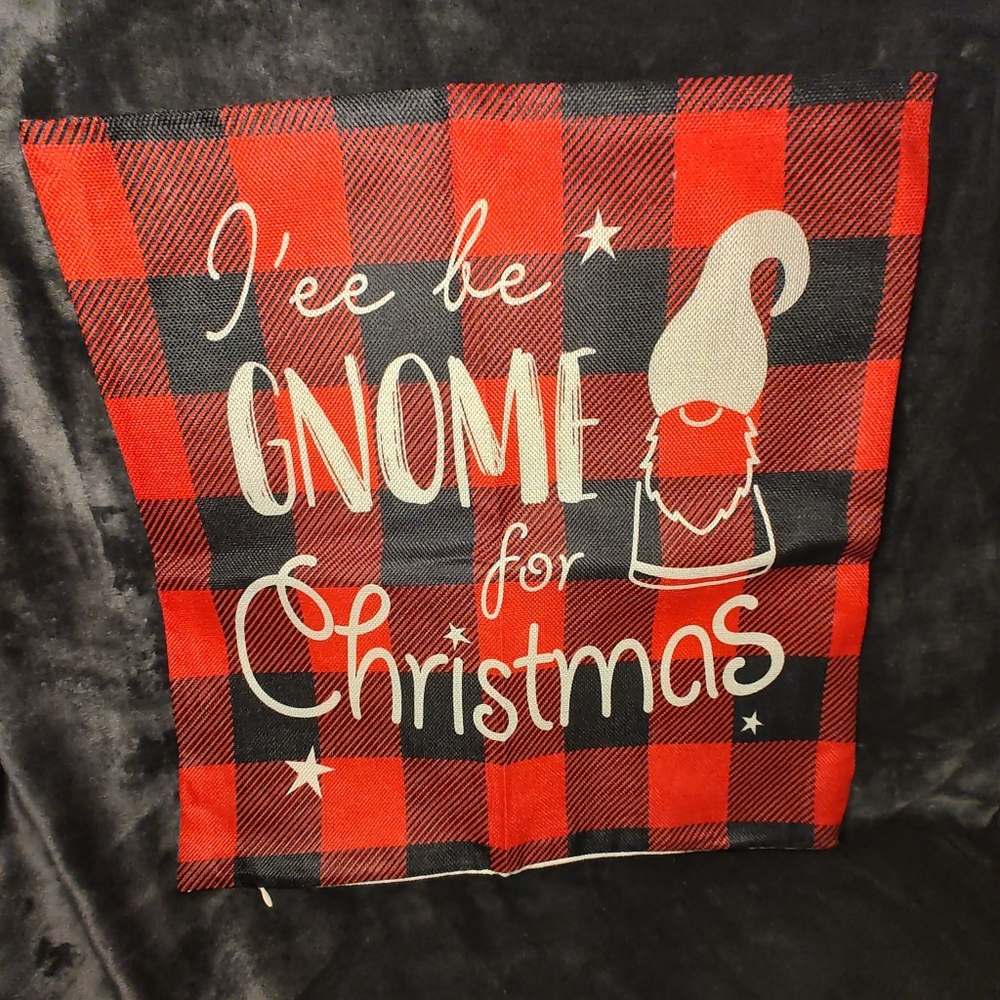 4Cute Gnome Christmas Pillow covers!Never been used! 18x18 pillows not included. - Picture 2 of 4